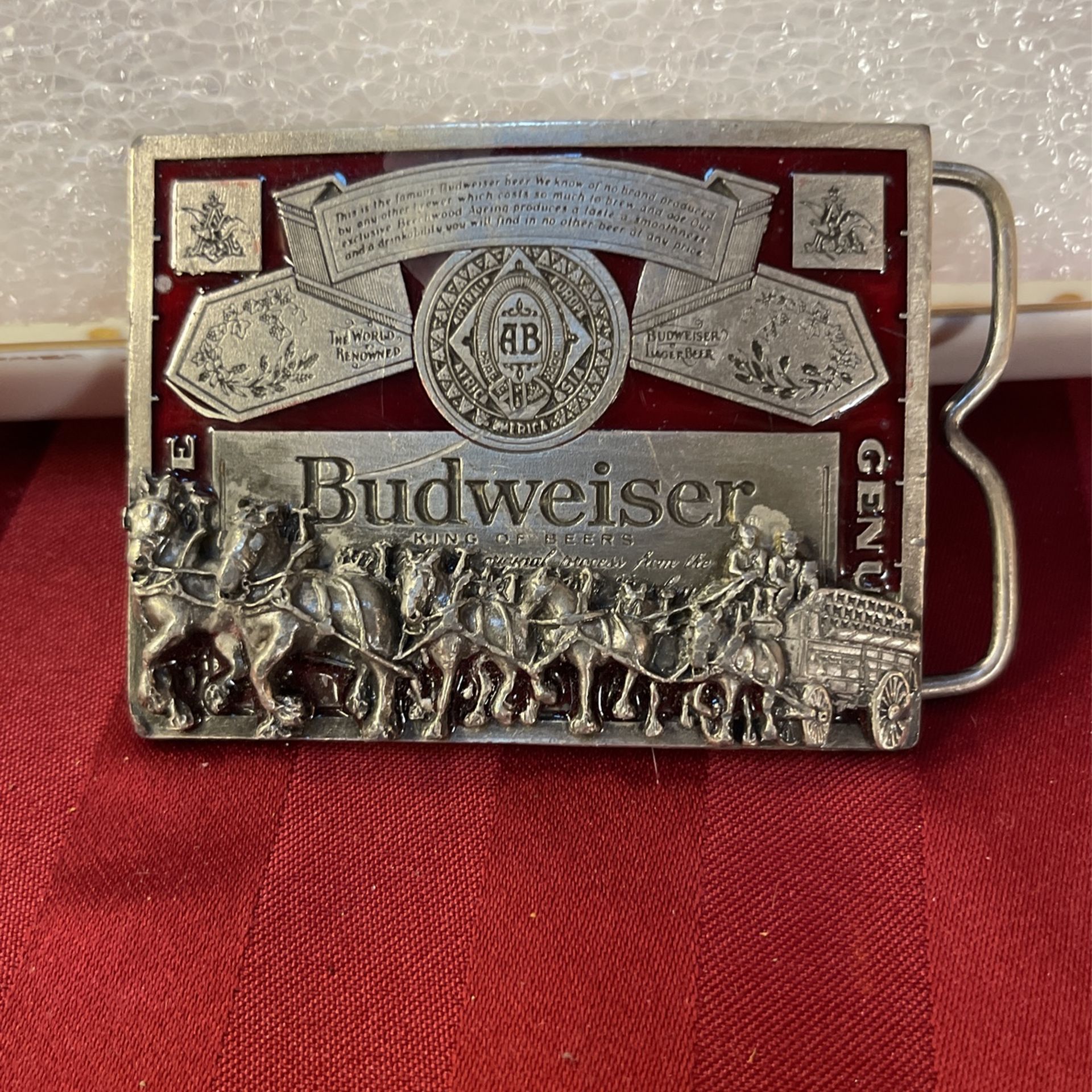 Vintage Budweiser belt buckle