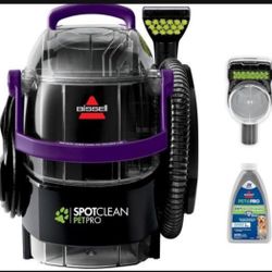 BISSELL SpotClean Pet Pro Portable Carpet Cleaner, 2458, Grapevine Purple, Black, Large