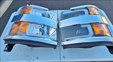 15-19 Chevrolet Silverado 2500HD 3500HD
LED DRL Projector Headlights Luces Focos Micas Faros Faroles