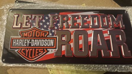 Embossed Tin Sign Harley-Davidson