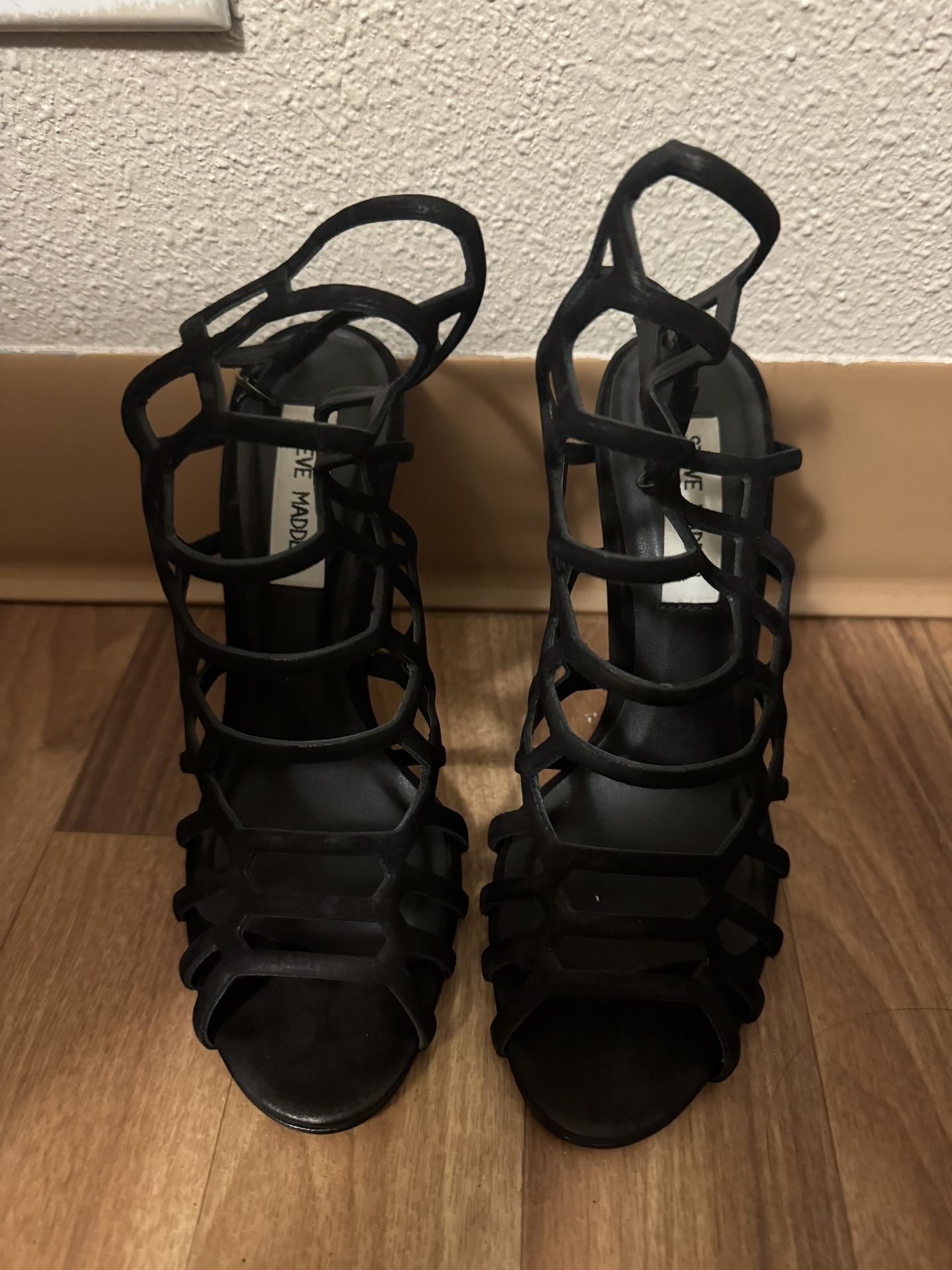 Black Steve Madden heels,  size 7.5