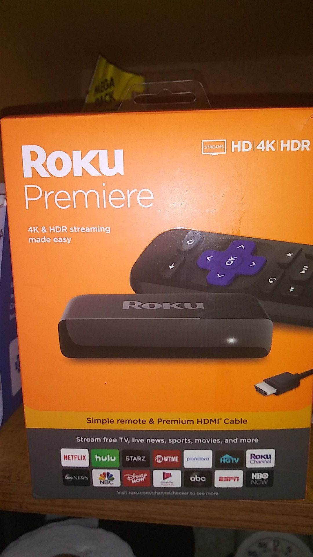 Brand new Roku Premiere 4K plus HDR streaming made easy