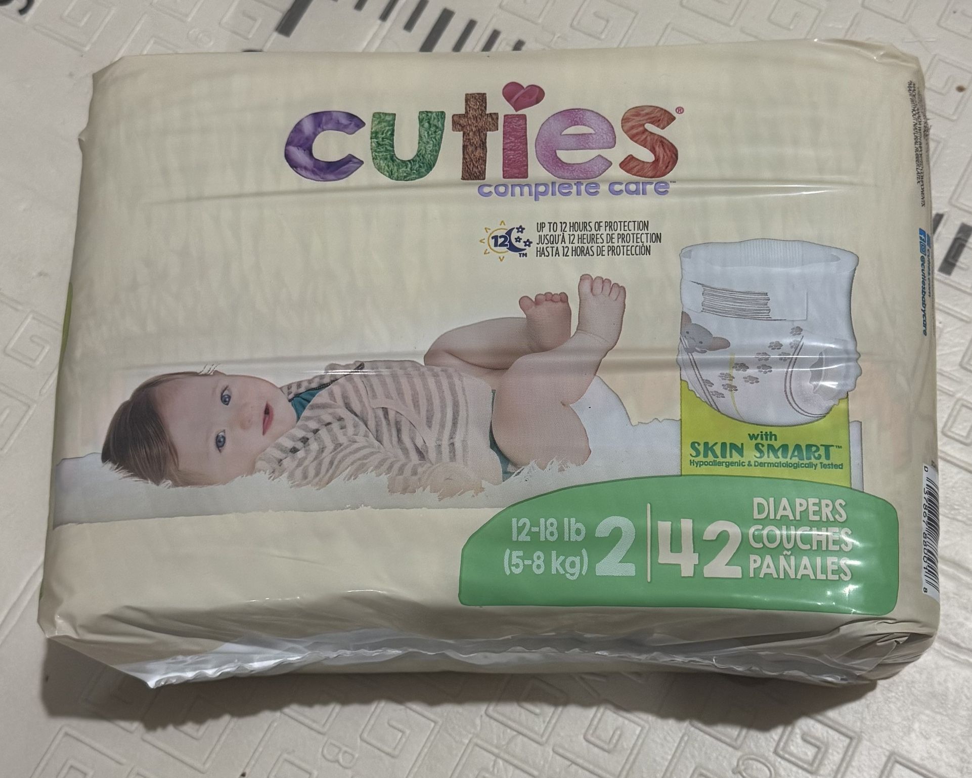 Cuties Complete Care Diapers, Size 2 (42 Count)