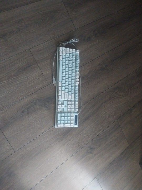 Light Blue And White Keyboard