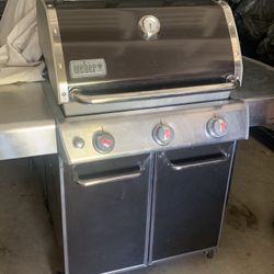 Weber Genesis E-310 BBQ Grill Propane Brown For Sale