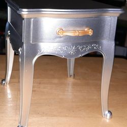 American Girl Silver Side Table Nightstand Grand Hotel For 18 Inch Dolls 2017