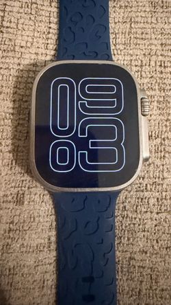Apple Watch Ultra 2 Titanium with Blue Band