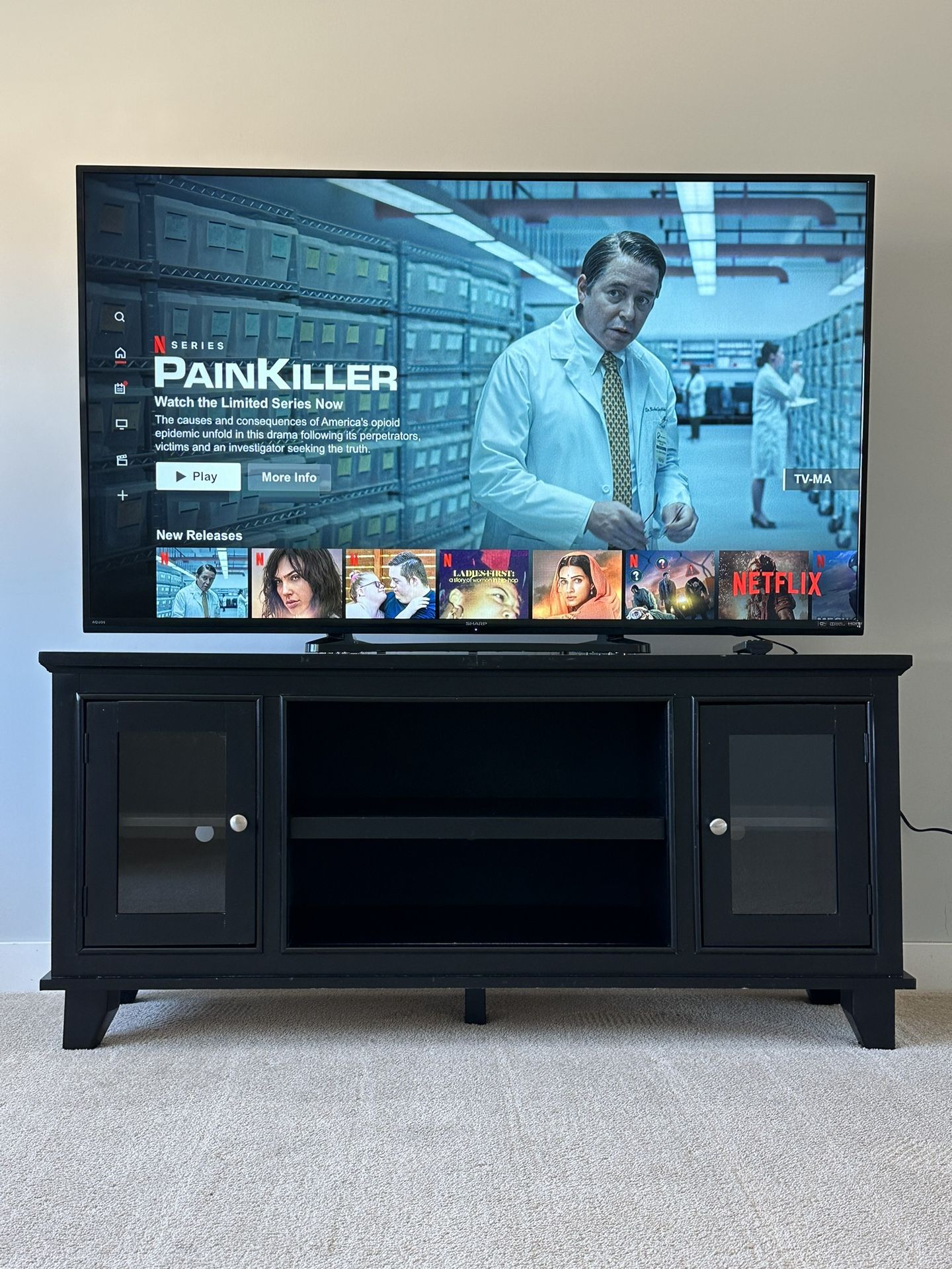 SHARP 65” CLASS AQUOS HD SERIES LED SMART TV LC-65LE654U
