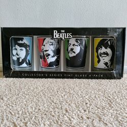 The Beatles Collectors Series 4 Pack Pint Glasses