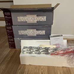 3 BRAND NEW GLASSl CRYSTAL VANITY LIGHTS. 💡💡.  26.5 INCH. 6 SLOT. RAINBOW COLORS 🌈🌈. WAS $78 EACH—USED—SEE AD.  BEST OFFER FOR THE LOT BRAND NEW