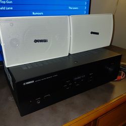 Yamaha receiver and outdoor speakers