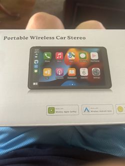 Touch screen portable radio