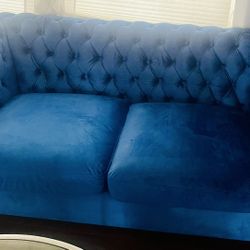 Loveseat’s In Royal blue Color For Immediate Sale
