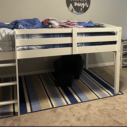Twin loft bed frame