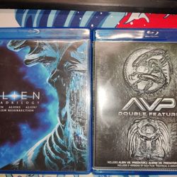 Alien Quadrilogy & Alien Vs Predator 1 & 2 Blu-ray 