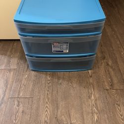 3-drawers Plastic Chest 20” High X 22” Wide