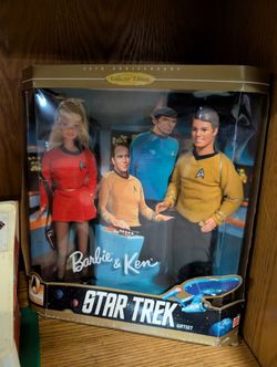Star Trek Barbie And Ken 30th Anniversary Collector Edition Gift Set Dolls Boxed