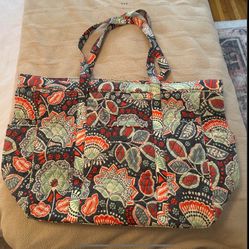 Large Vera Bradley Nomadic Floral Get Carried Away Tote