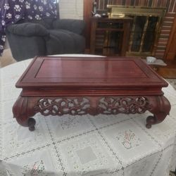 Gorgeous Antique Chinese Rosewood Stand 10x17