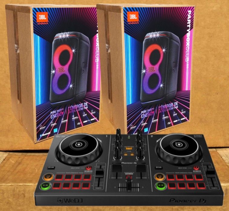 🚨 No Credit Needed 🚨 Pioneer DJ Smartphone Labtop Serato Rekordbox Controller JBL Partybox 120 Speaker Package 🚨 Payment Options Available 🚨