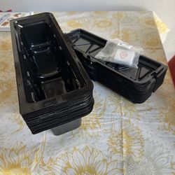 Automatic litter box receptacles