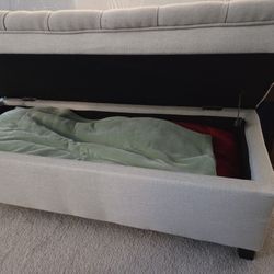 Padded Bench With Storage