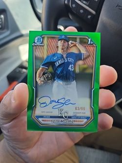 2026 Bowman Baseball David Shields 1st Bowman Chrome Auto /99 True Green