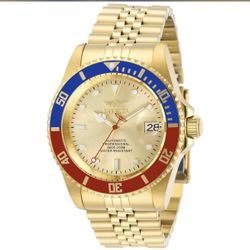 29183 - Invicta Pro Diver Pepsi Bezel Automatic Men's Watch - 42mm, Gold