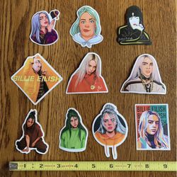 10 Billie Eilish stickers pop culture icon music Finneas lovely bad guy Barbie