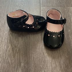 Black Baby girl Shoes - Size 2