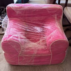 Pink Plush Chair