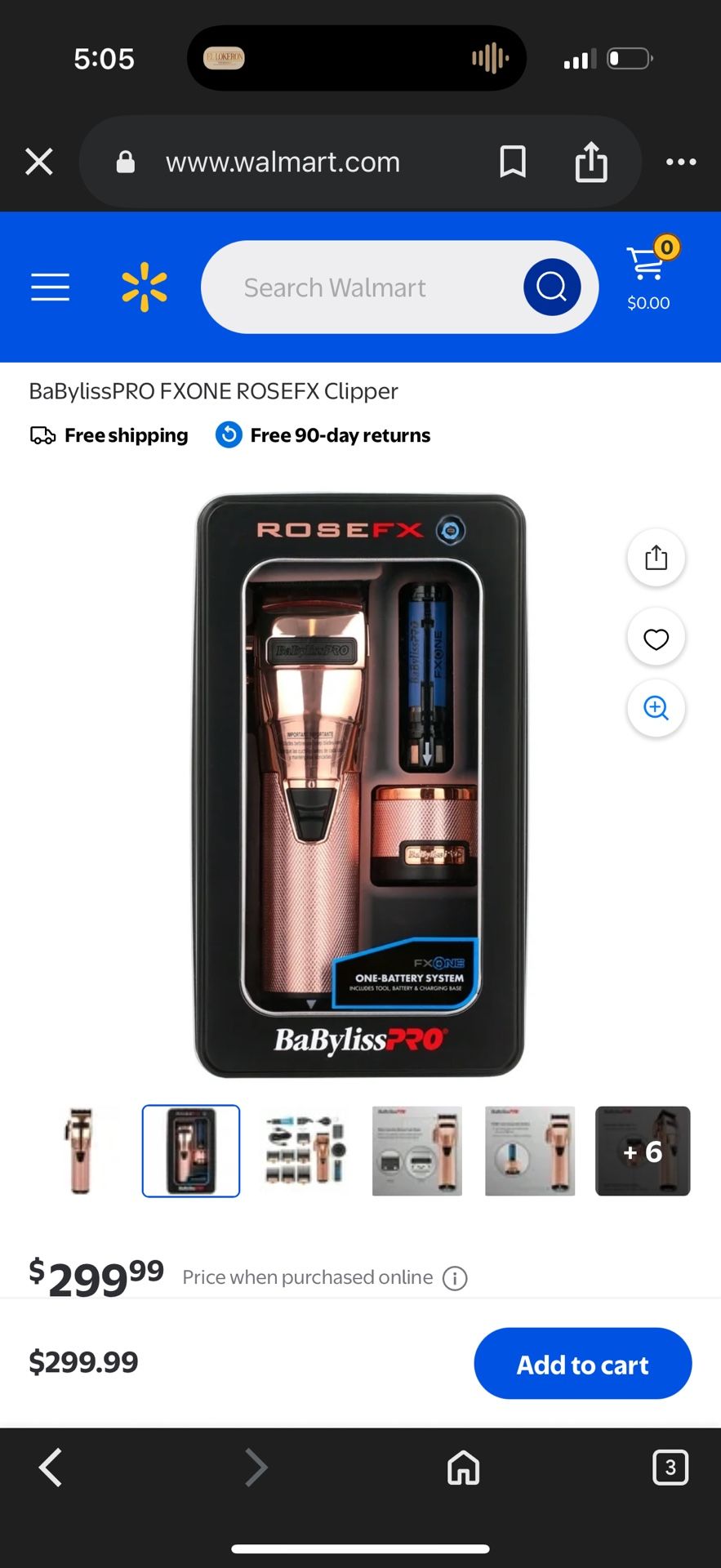 Babyliss Pro Professional Cordless Clipper