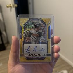 Luis Gonzalez Autograph Baseball Card