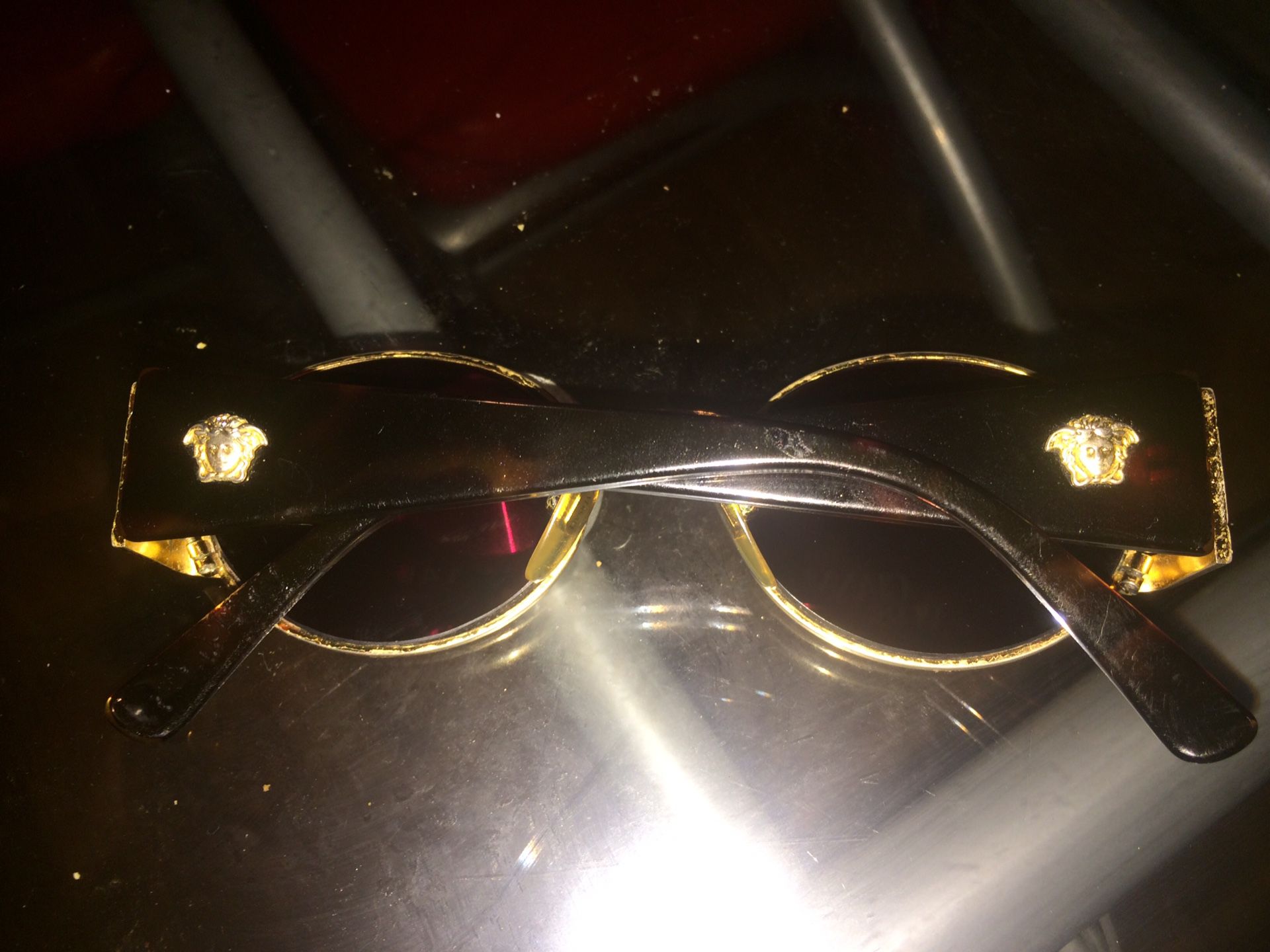 Gianni Versace Sunglasses S60 14L Authentic Vintage Brown Gold