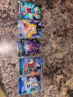 The Time of the battle One Piece 5 Card Lot NM all fresh pulls