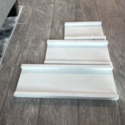 White Wooden Small Shelfs