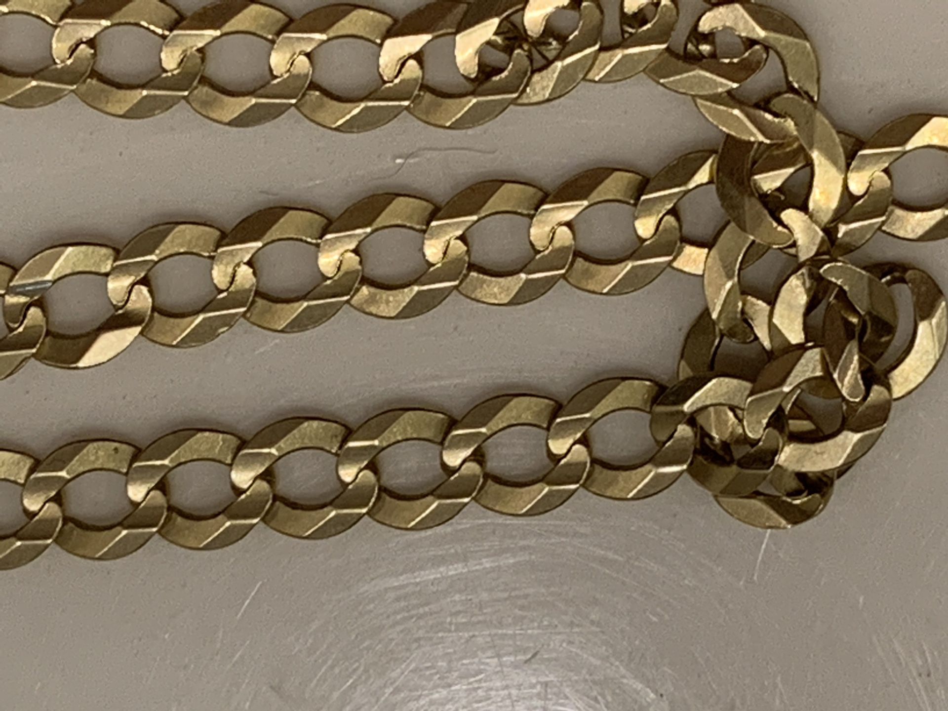 14 k solid real gold Cuban link chain 24 inch long 6mm wide