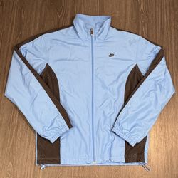 Mens Vintage Y2K Nike Windbreaker Full  Zip Tracksuit Athletic Jacket Size Small