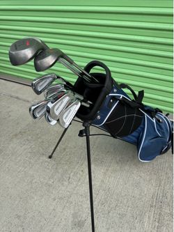 Golf Club Set Wilson Powersole 3-9 Irons, PW & 1, 3, 5 Woods Set
