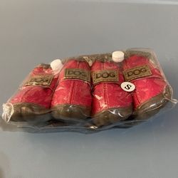 Winter Pet Dog Shoes Warm Snow Boots Waterproof Fur 4Pcs Set Cotton 