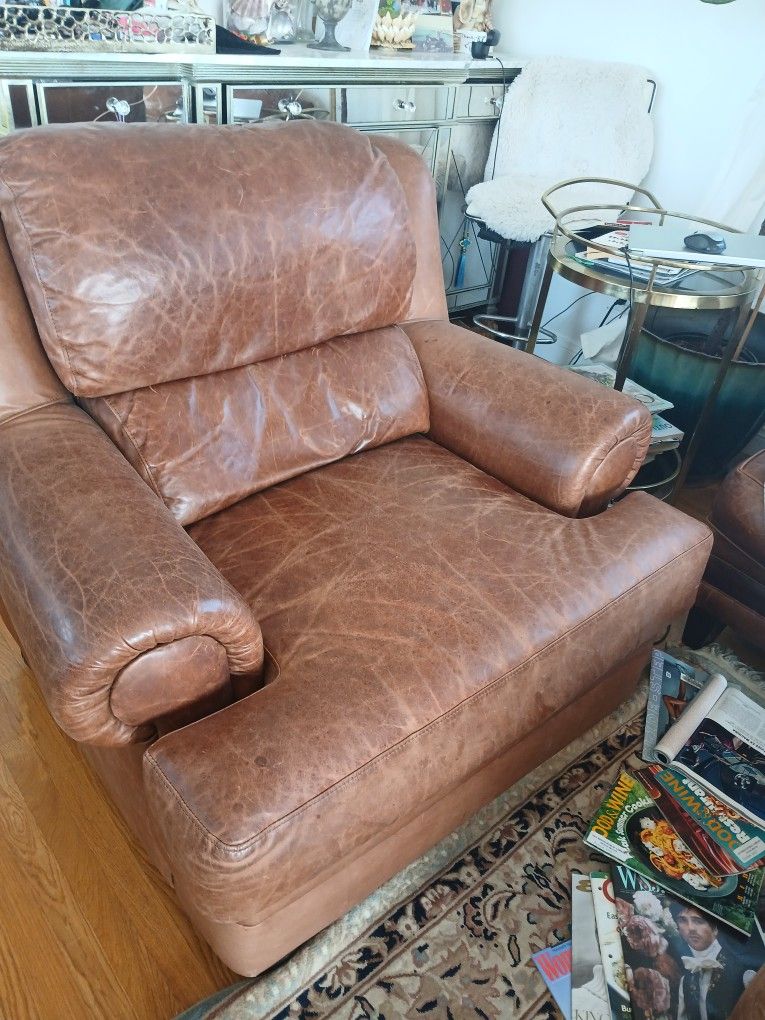 Free leather couch and chair $0