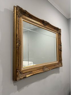 Large Antique/Vintage  Ornate Gold Gilt wall Mirror