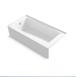 Kohler Elmbrook Bathtub  60 In X 30.25 Soaking With Left Hand Drain In White 