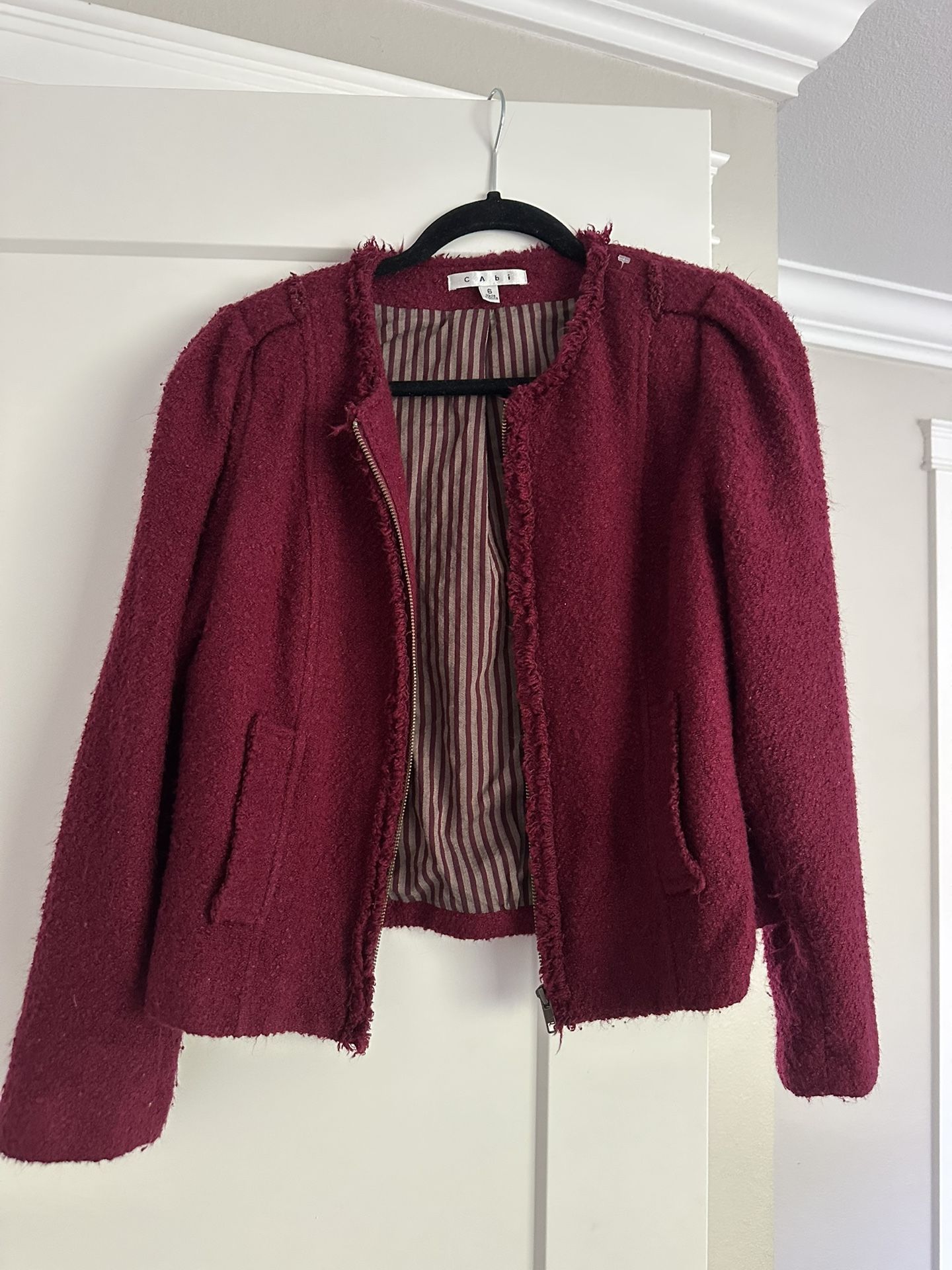Women plum fancy jacket