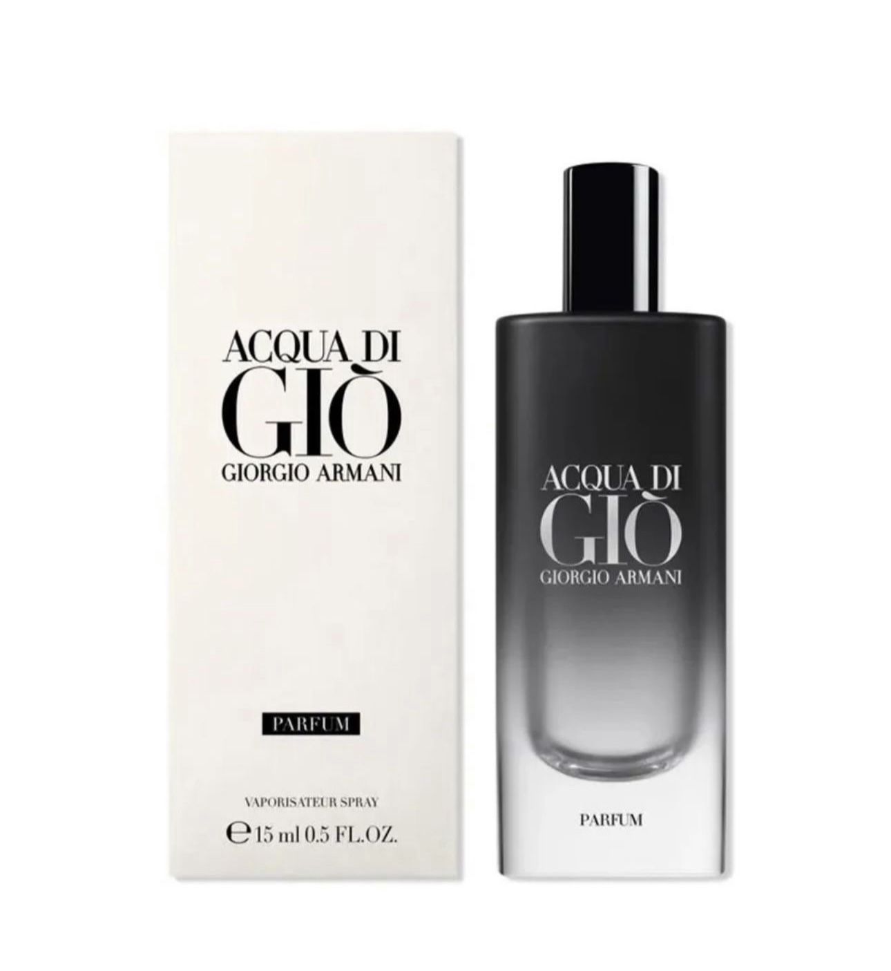 Sealed New ACQUA di GIO - Spray Parfum - Giorgio Armani Mini for Men - 15 mL (.5 fl oz)