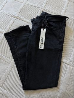 Black purple jeans style p001 size 36