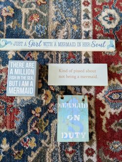 Mermaid/ Beach inspirational signs