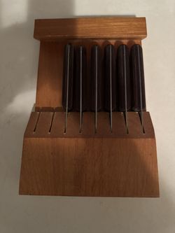 Set Of 6 Steal Steak Knives