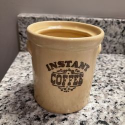 Vintage Pfaltzgraff Village Instant Coffee Stoneware Canister