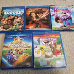 Blu Ray/DVD Movies For Kids And Adults